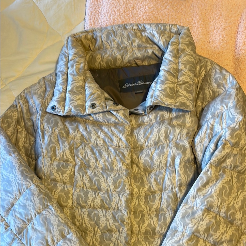 Eddie Bauer Women's Gray Quilted Jacket